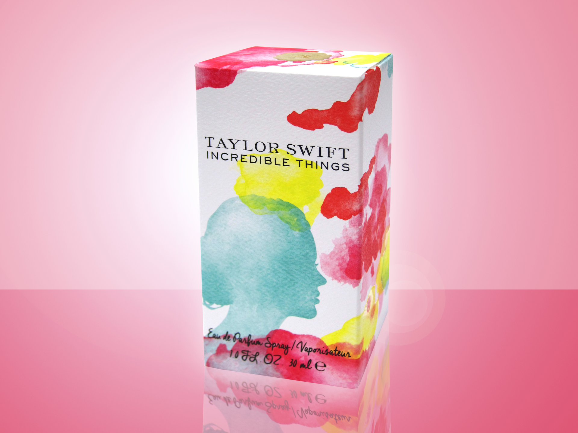 Textured, felt paperboard, gold foil-stamped medallion, and rich palette of watercolors on carton complement primary bottle inside.