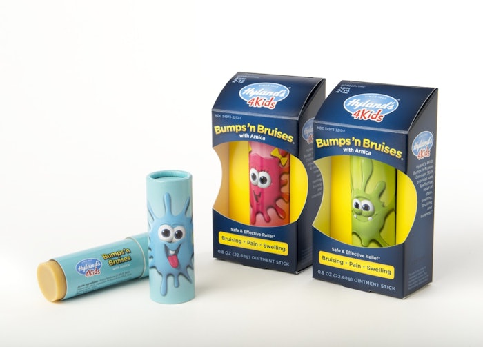 Shown here are two ointment varieties/characters in their outer cartons, with a third version in just its colorfully overwrapped chipboard tube.