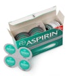 Bayer Health Care's shamrock-shaped strip pack for single aspirin tablets.