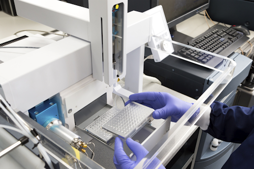 This photo shows an example of an advanced IVD test.