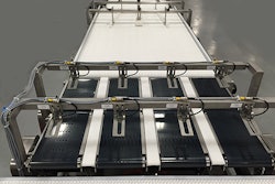 Flexible bag conveyors transport product for seamless line integration.