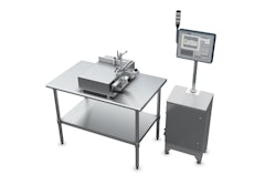 The Manual Print Station prints and verifies serialized codes on cartons.