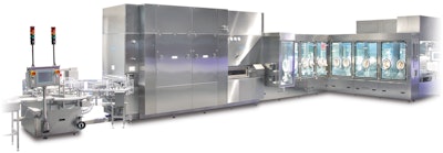 The new vial-filling system includes a barrier isolator, an aseptic filler, and several freeze dryers.