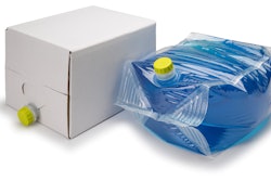 20-L bag-in-box package passes the design qualification testing of a combination package; fiberboard box with plastic bag.