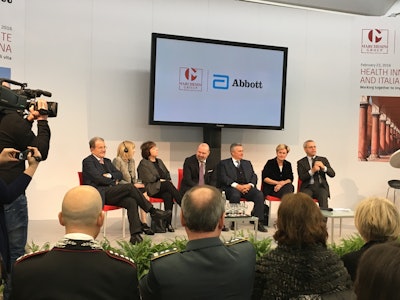 Marchesini hosted the Health Innovation and Italian Manufacturing event Feb. 23 at its headquarters in Pianoro, Italy, to discuss its partnership with Abbott in creating the revolutionary FreeStyle Libre Flash Glucose Monitoring System, as well as the high-tech manufacturing climate in Italy.