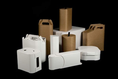 Arcwise round corrugated board packaging offers unique design and reduces packaging weight by 30%.