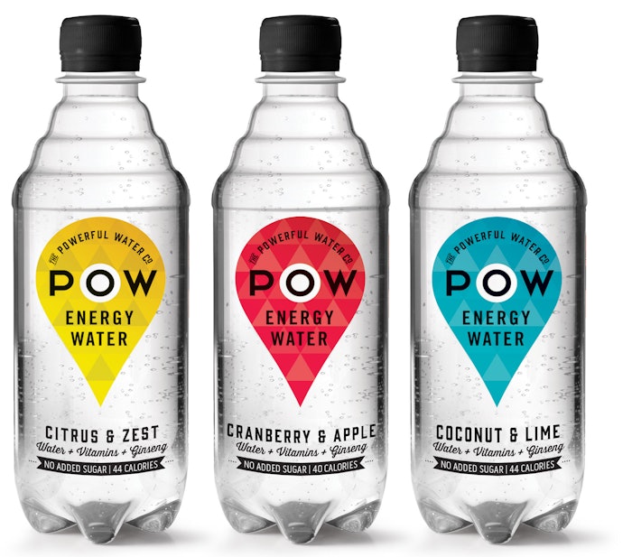 Powerful Water Co.’s move into 100% recyclable bottles and labels shows in its packaging for a range of new products said to represent the first natural energy water launched in the U.K. and Ireland.