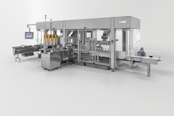 Pharmaceutical machine is modular and scalable for small and large batches, provides quick, tool-less changeover, and pack style flexibility.