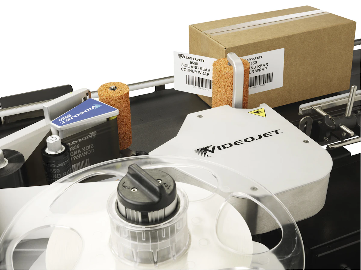 Videojet: 9550 Print & Apply Corner Wrap Applicator | Healthcare Packaging