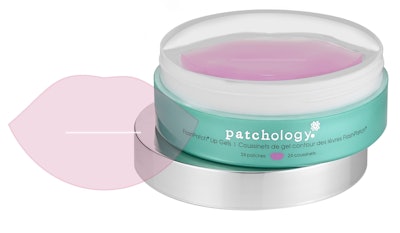 Hydrating cosmetic patches for lips and eyes from Patchology are packaged in jar, rather than a sachet, making the products more affordable for everyday use.
