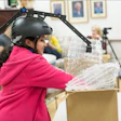 Camera and head gear were worn by study participants.