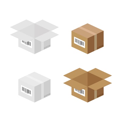 This photo shows boxes as an illustration for Freedonia's new report, “Corrugated & Paperboard Boxes.”
