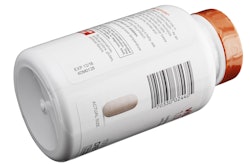Solvent ink with enhanced adhesion on non-porous consumer packaged goods is developed to deliver high-resolution text, logos and bar codes on non-porous materials.