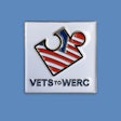 Attendees at a recent trade conference wore VETS to WERC lapel pins, created by Legacy Supply Chain Services, to symbolize the natural fit between military jobs and those in the supply chain and logistics industry.