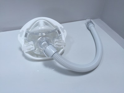 The Amara View Full Face Continuous Positive Airway Pressure (CPAP) Mask with Headgear by Philips Respironics is a full face-mask design featuring lightweight materials and core full-face components.