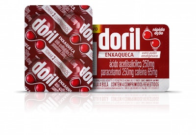 Exhibiting excellence in Technological Advancement, Responsible Packaging and Enhanced User Experience, Doril Enxaqueca is said to be the first product to use Coldform printed locally in Brazil.