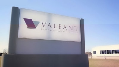Valeant Sign / Photo: www.bidnessetc.com