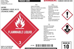 Electrostatic dissipative labels make hazardous materials labeling safer and protect workers in volatile vapor-filled environments.