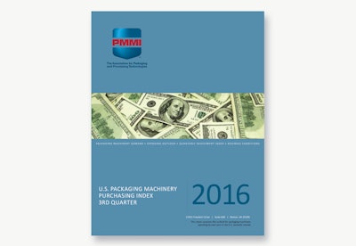 PMMI's Q3 2016 Purchasing Index cover.