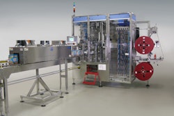 Shrink sleever is a high-speed shrink labeler that quickly reconfigures from shrink labeler to multipacker and back again.