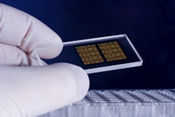 New research forecasts CAGR of 7.8% through 2021 as the healthcare industry looks to improve surface properties of medical devices. Used for illustrative purposes, this image shows a DNA microarray chip.