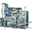 The Romaco Siebler HM 1-230 heat-sealing machine packs pharmaceutical solids in air, light and moisture-tight strip packaging.