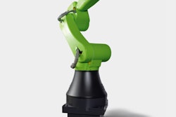 New FANUC CR35iA robot includes 24 sensors that can stop motion when it comes in contact with an object or person, eliminating the need for safety guarding and reducing necessary footprint.
