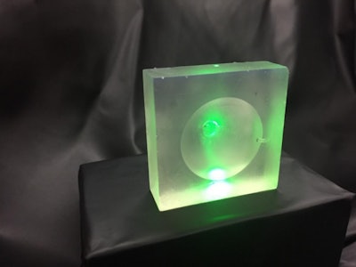 3D Printed Resin Lens Ultrasound / Photo: The Engineer