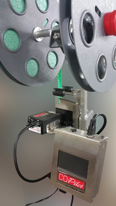 Company partners with Kwik Lok to attach the new 905A CoPilot UV LED printer to the 872 Automatic Bag Closing Machine.