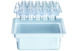 Shown here is a Schott tub nest. New 20, 25, and 30R vial formats build on existing adaptiQ® portfolio for use on more than 30 different machine types.