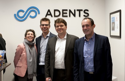 Shown here, from left to right, are Adents' Anneka Corveler, Fabrice Guerin, Stephane Fay and Christophe Devins