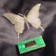 Pressure-sensitive 'e-stickers' contain all the functionality of traditional silicon circuits but can be fabricated into complex, flexible shapes such as butterflies. © 2016 KAUST