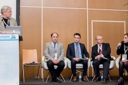 From left: Jim Chrzan, Healthcare Packaging; Philippe Arnaud, Chief of Pharmacy Department, Hospital Bichat-Claude Bernard; Lionel Jeannin, Device and Packaging Project Leader, Novartis; Jean Marc Bobee, Director Industrial Anticounterfeiting Strategy, Sanofi (recently retired); and Dr. Pascale Gauthier, Biopharmaceutical Department, University Auvergne.