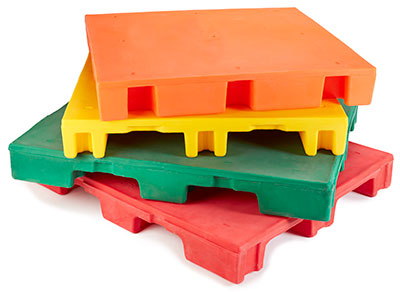 Plastic pallets for the food industry