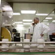This image shows a pharmaceutical packaging area.