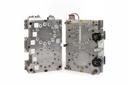 A 24-cavity continuous cam servo unscrewing threaded mold. Source: NyproMold