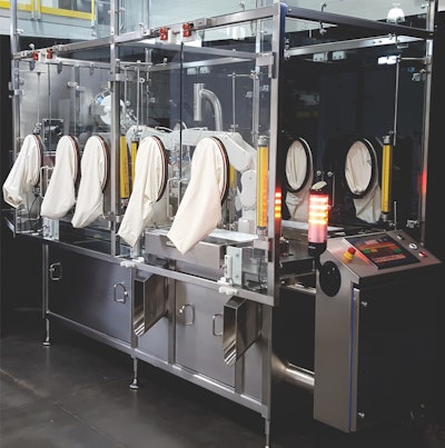 Robotic aseptic syringe filler and capper