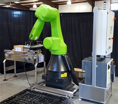 New CR-35iA Collaborative Robot helps pallet cell reduce workplace injuries by using precision sensors.