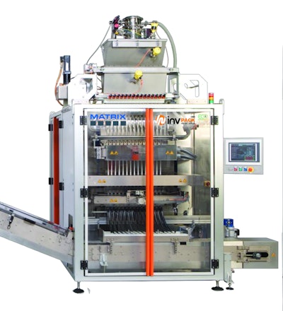 INV Pack PH series stickpack machines can package pharmaceutical or nutraceutical powders at up to 1,000 stickpacks/minute with + 0.05 gram accuracy.