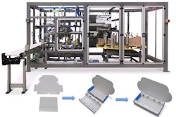 New system automates the hand-loading process for placing an insert into a fold-and-tuck-style tray.