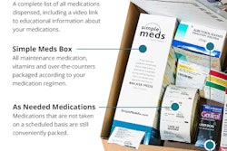 This graphic shows what's in a Simple Meds box.