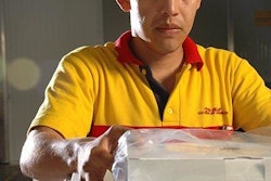 An operator packs a temperature-controlled shipment.
