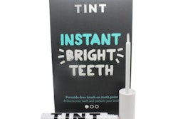 Featuring a simple design, the white bottle and cap come with a brush, which is used to “paint” the formula onto the teeth.