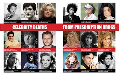 Celebrities who have died from opioids. / Image: RealLeaders