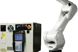 Small-footprint, pharma-grade palletizer incorporates new FANUC M-20iB/25C robot.