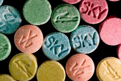MDMA is better known as the party drug ecstasy. / Image: Science Mag