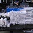Seized packages of potentially dangerous medicines.