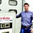 Shown here is Lead Designer Sean Austerberry with the Credo Cargo.