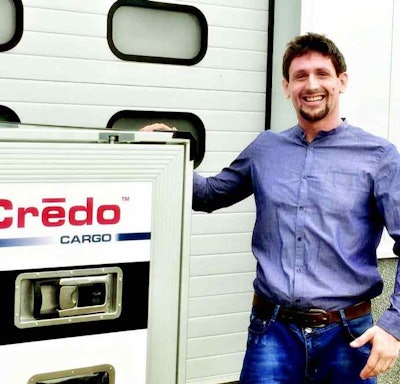 Shown here is Lead Designer Sean Austerberry with the Credo Cargo.