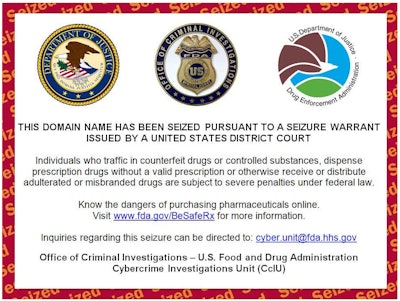 Website seizure notice / From: buyklonopin.com